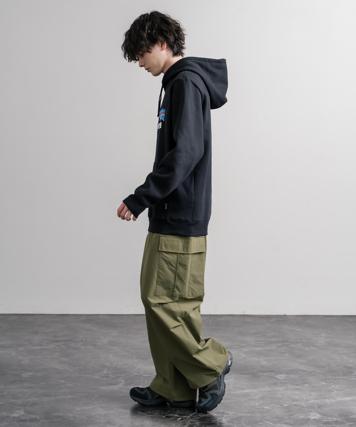Patagonia パタゴニア M'S P-6 LOGO UPRISAL HOODY ロゴアップライザルフーディ/裏起毛長袖プルオーバーパーカー 16140