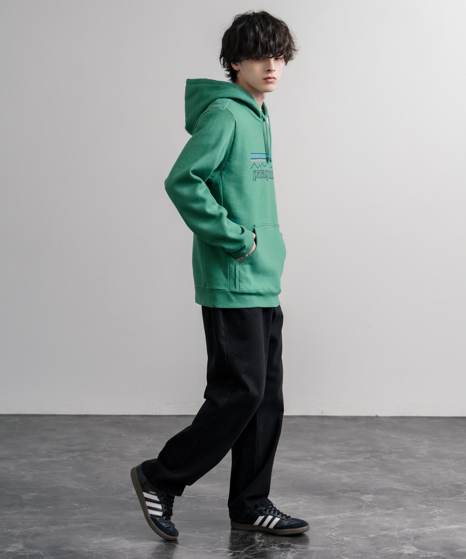 Patagonia パタゴニア M'S P-6 LOGO UPRISAL HOODY ロゴアップライザルフーディ/裏起毛長袖プルオーバーパーカー 16140