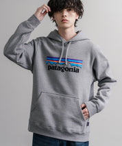 Patagonia パタゴニア M'S P-6 LOGO UPRISAL HOODY ロゴアップライザルフーディ/裏起毛長袖プルオーバーパーカー 16140