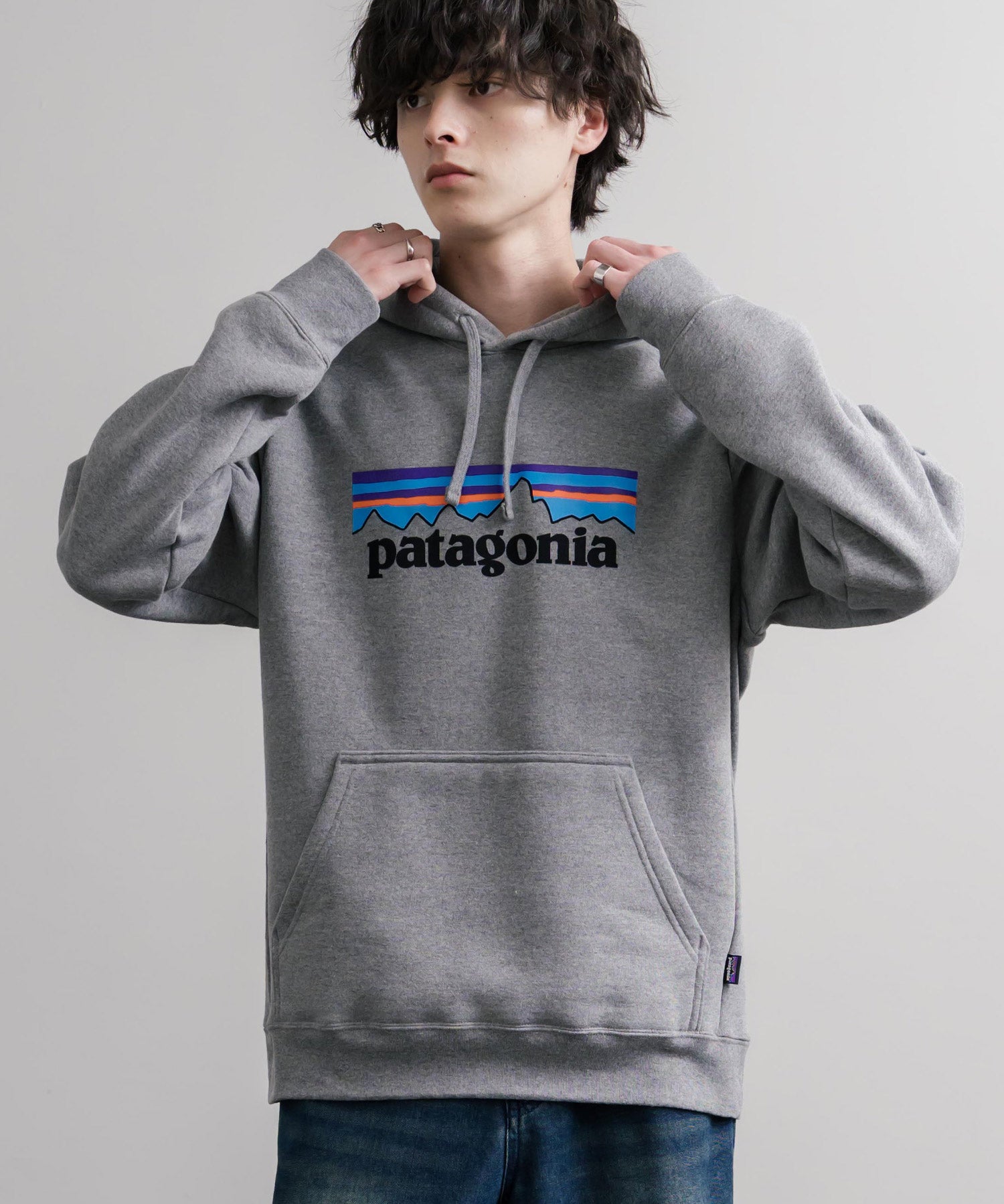 Patagonia パタゴニア M'S P-6 LOGO UPRISAL HOODY ロゴアップライザルフーディ/裏起毛長袖プルオーバーパーカー 16140