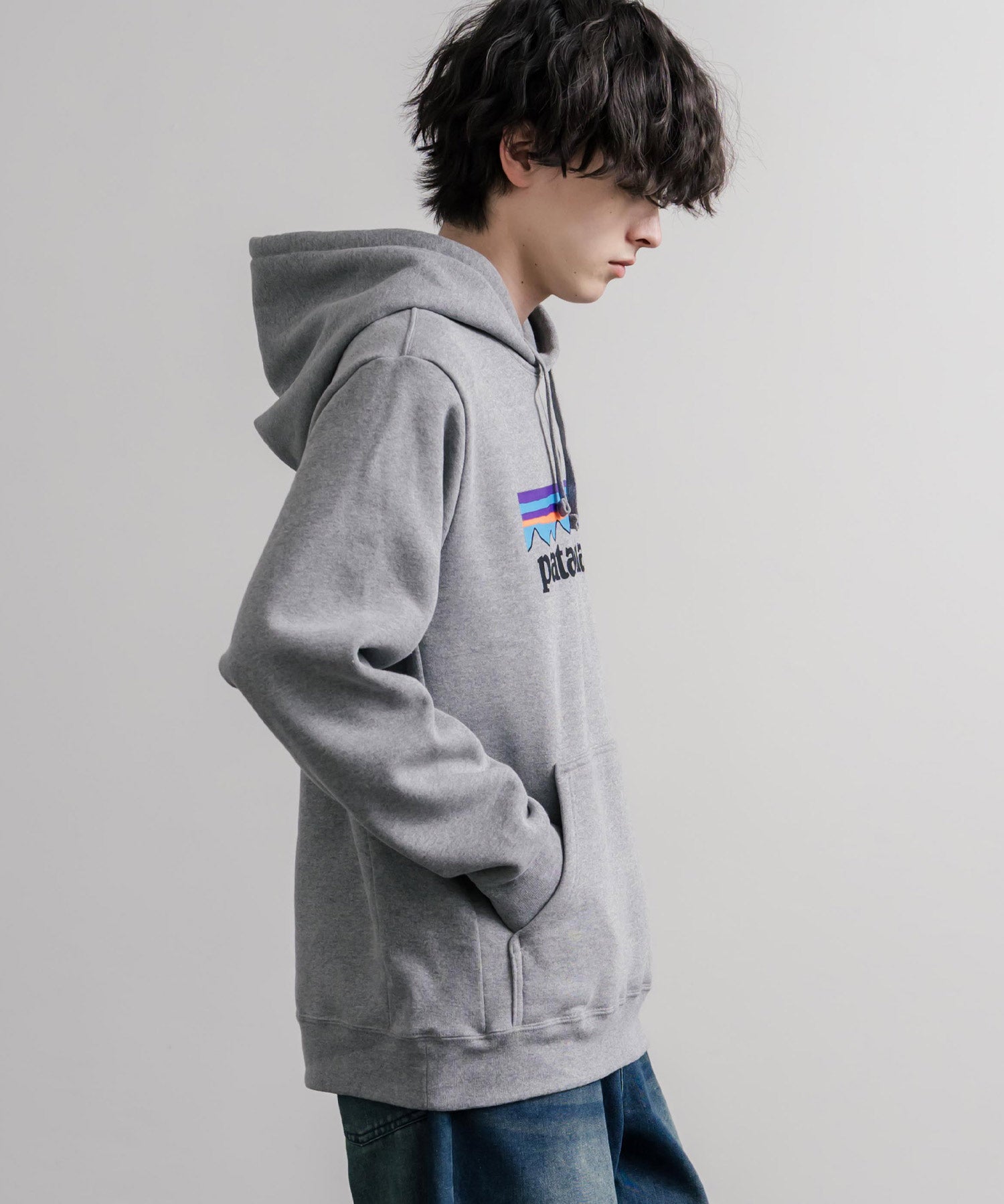 Patagonia パタゴニア M'S P-6 LOGO UPRISAL HOODY ロゴアップライザルフーディ/裏起毛長袖プルオーバーパーカー 16140