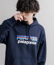 Patagonia パタゴニア M'S P-6 LOGO UPRISAL HOODY ロゴアップライザルフーディ/裏起毛長袖プルオーバーパーカー 16140