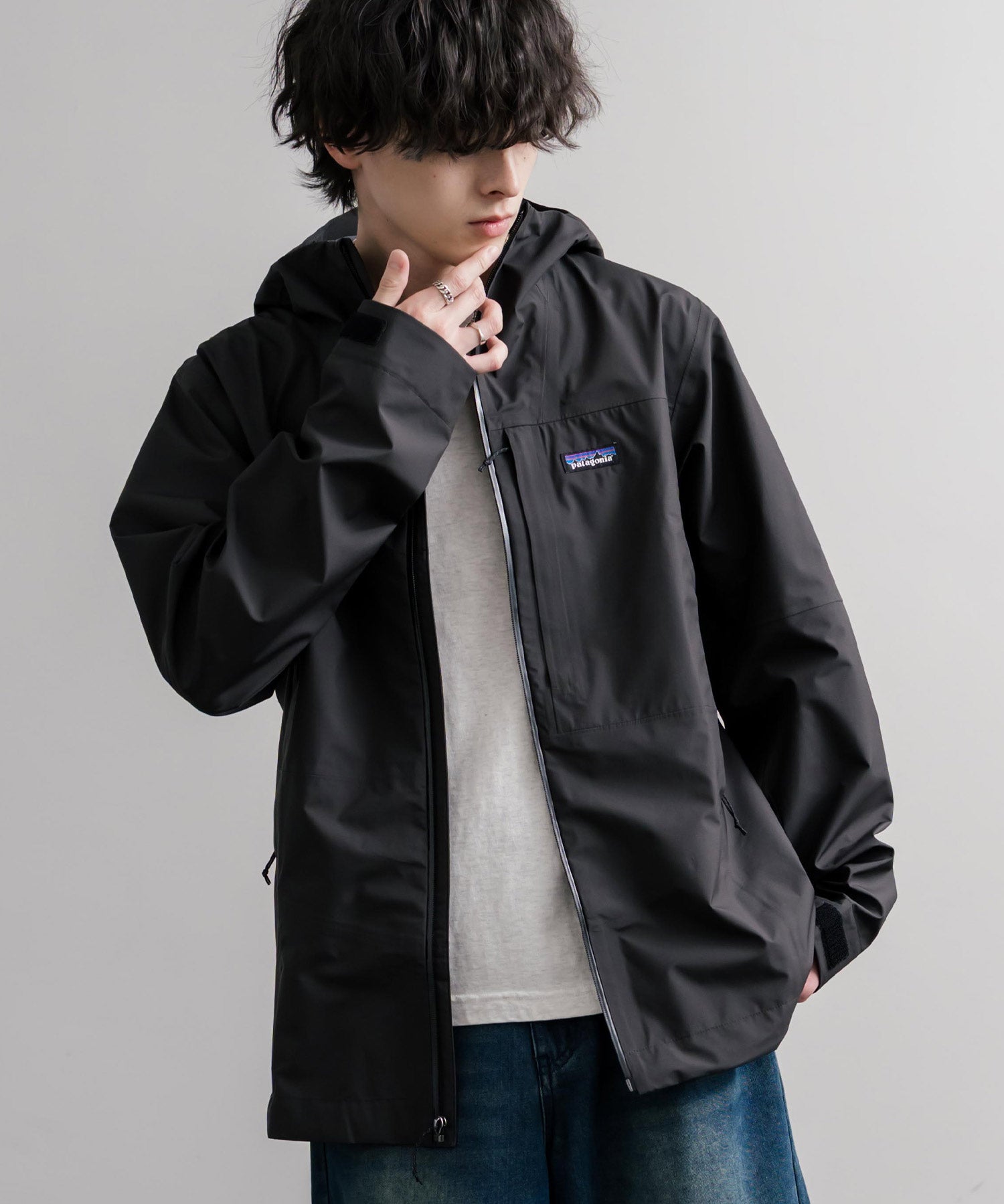 Patagonia パタゴニア M'S BOULDER FORK RAIN JKT ボルダーフォークレインジャケット/ツバ付きマウンテンパーカー 16141