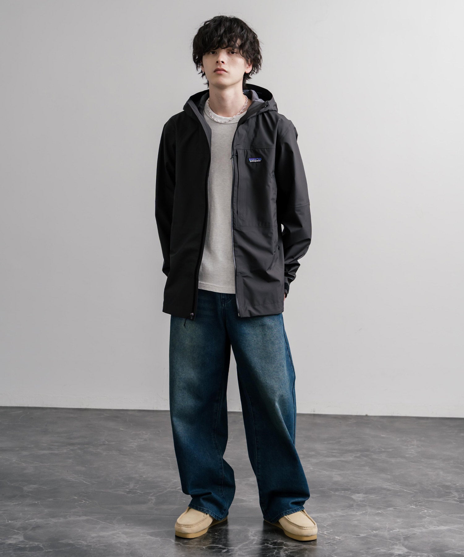 Patagonia パタゴニア M'S BOULDER FORK RAIN JKT ボルダーフォークレインジャケット/ツバ付きマウンテンパーカー 16141