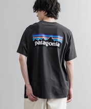 Patagonia パタゴニア MS P 6 LOGO T SHIRT オーガニックコットンバックプリントP-6ロゴ半袖Tシャツ 16144