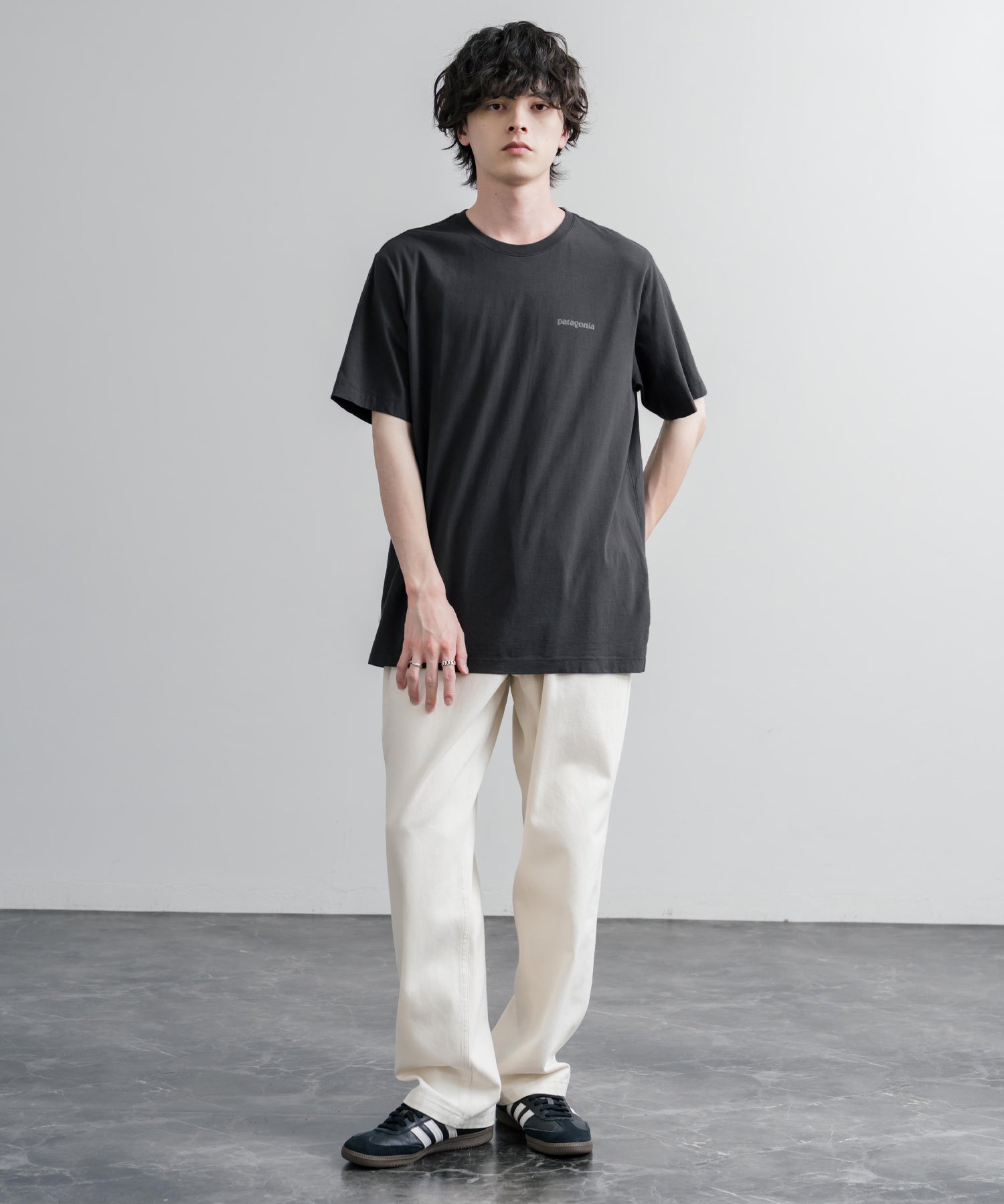 Patagonia パタゴニア MS P 6 LOGO T SHIRT オーガニックコットンバックプリントP-6ロゴ半袖Tシャツ 16144