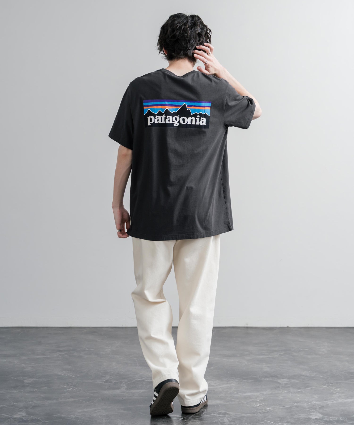 Patagonia パタゴニア MS P 6 LOGO T SHIRT オーガニックコットンバックプリントP-6ロゴ半袖Tシャツ 16144