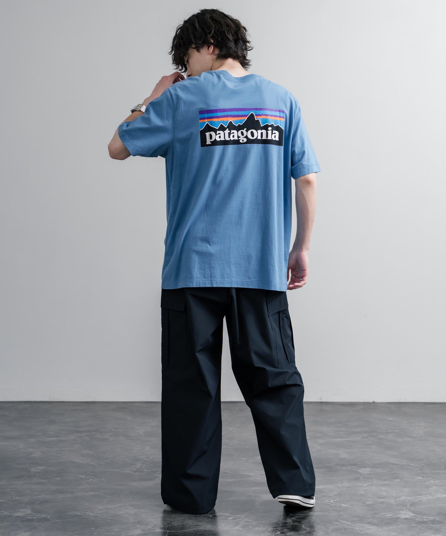 Patagonia パタゴニア MS P 6 LOGO T SHIRT オーガニックコットンバックプリントP-6ロゴ半袖Tシャツ 16144