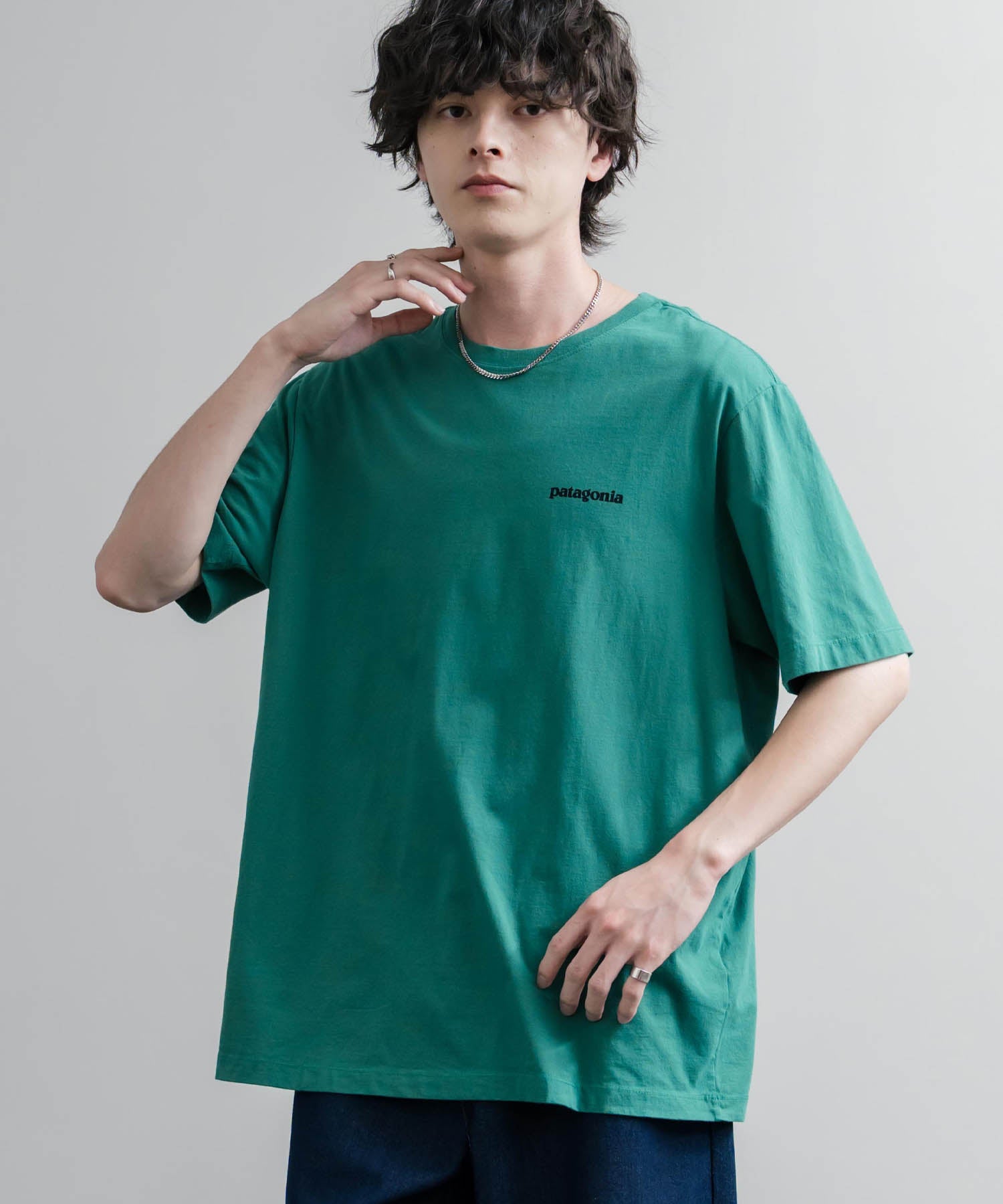 Patagonia パタゴニア MS P 6 LOGO T SHIRT オーガニックコットンバックプリントP-6ロゴ半袖Tシャツ 16144