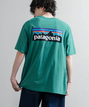 Patagonia パタゴニア MS P 6 LOGO T SHIRT オーガニックコットンバックプリントP-6ロゴ半袖Tシャツ 16144
