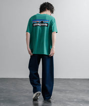 Patagonia パタゴニア MS P 6 LOGO T SHIRT オーガニックコットンバックプリントP-6ロゴ半袖Tシャツ 16144