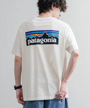 Patagonia パタゴニア MS P 6 LOGO T SHIRT オーガニックコットンバックプリントP-6ロゴ半袖Tシャツ 16144