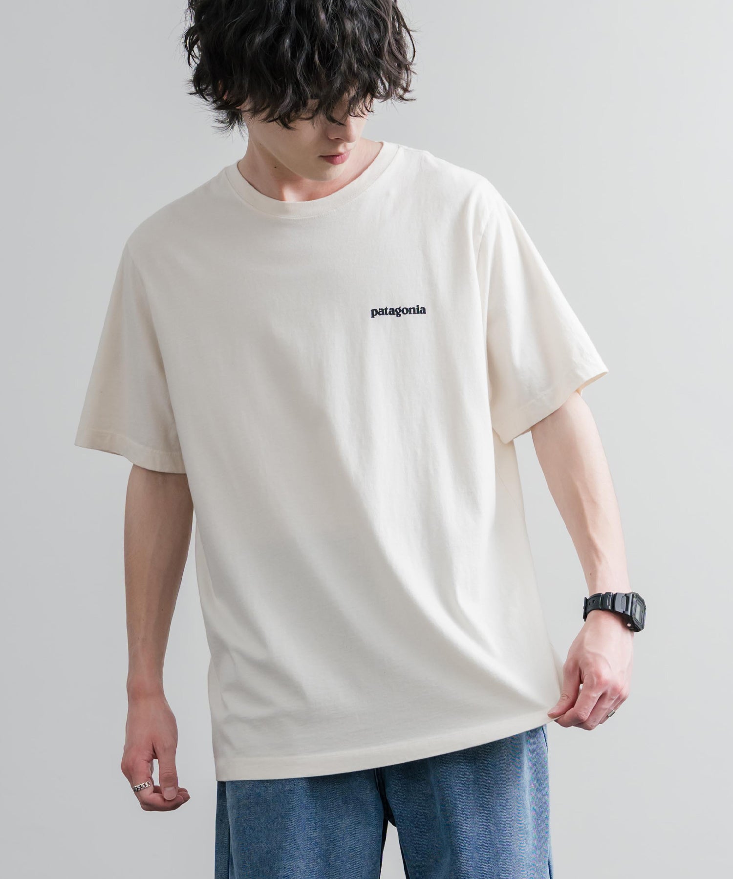 Patagonia パタゴニア MS P 6 LOGO T SHIRT オーガニックコットンバックプリントP-6ロゴ半袖Tシャツ 16144