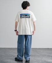 Patagonia パタゴニア MS P 6 LOGO T SHIRT オーガニックコットンバックプリントP-6ロゴ半袖Tシャツ 16144
