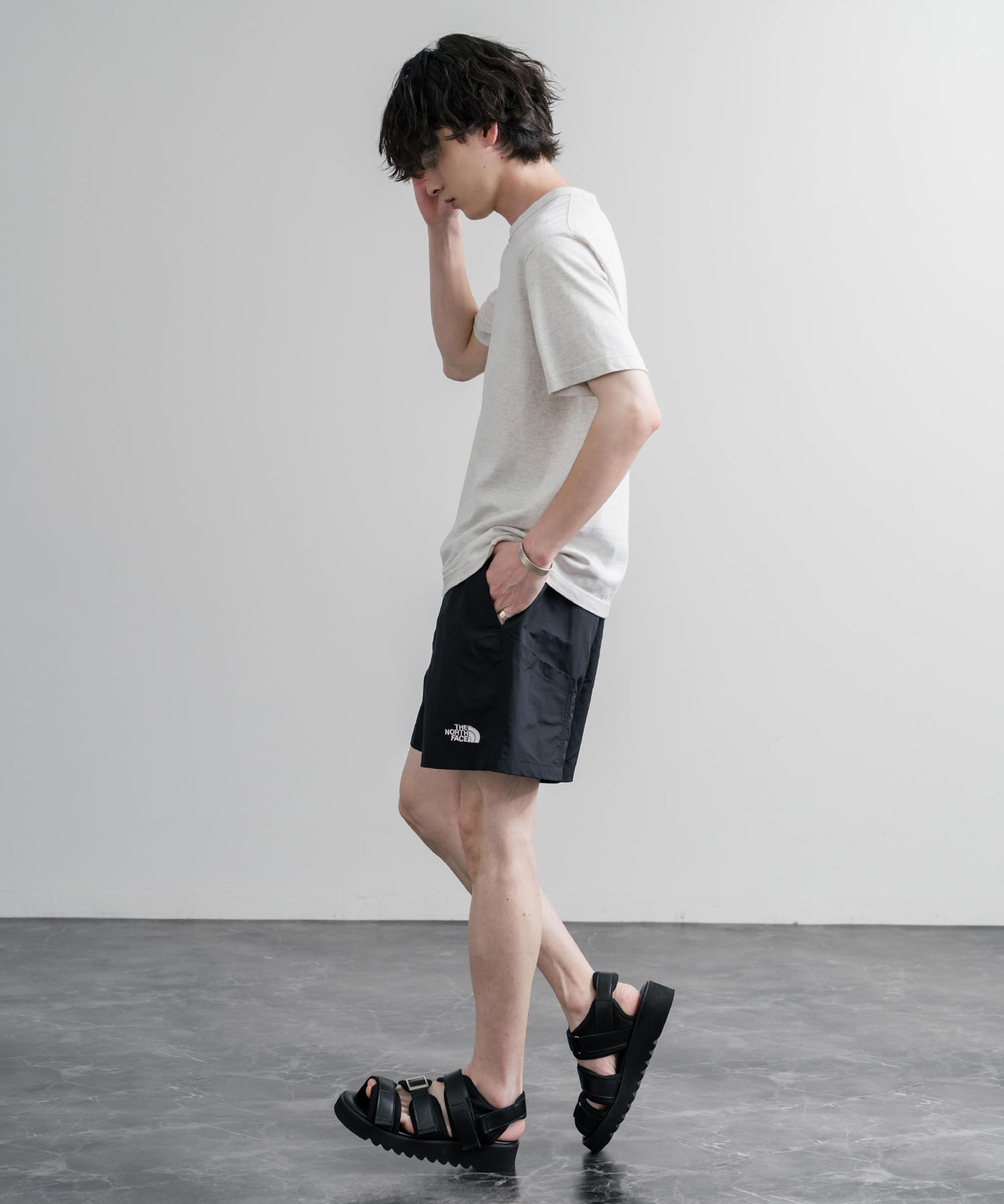 日本未展開モデル THE NORTH FACE WHITE LABEL OLEMA SHORTS イージーワイドナイロンショートパンツ 16150