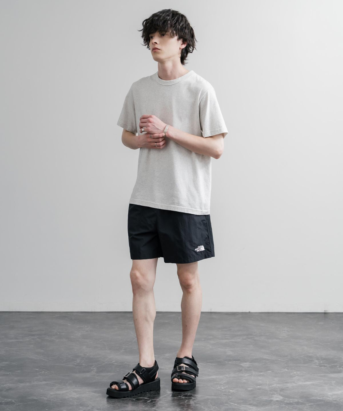 日本未展開モデル THE NORTH FACE WHITE LABEL OLEMA SHORTS イージーワイドナイロンショートパンツ 16150