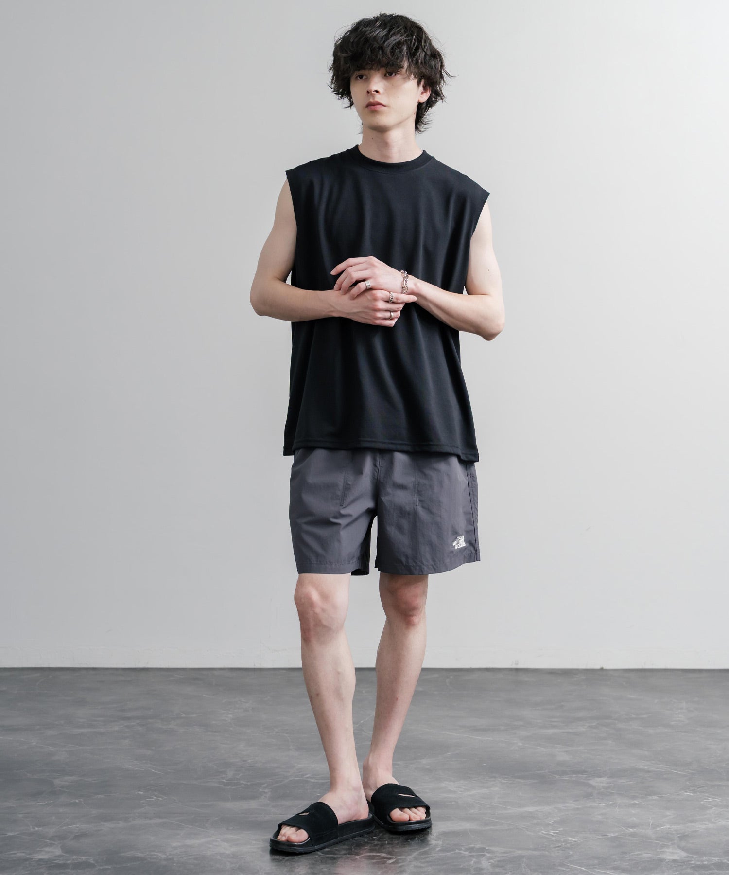 日本未展開モデル THE NORTH FACE WHITE LABEL OLEMA SHORTS イージーワイドナイロンショートパンツ 16150