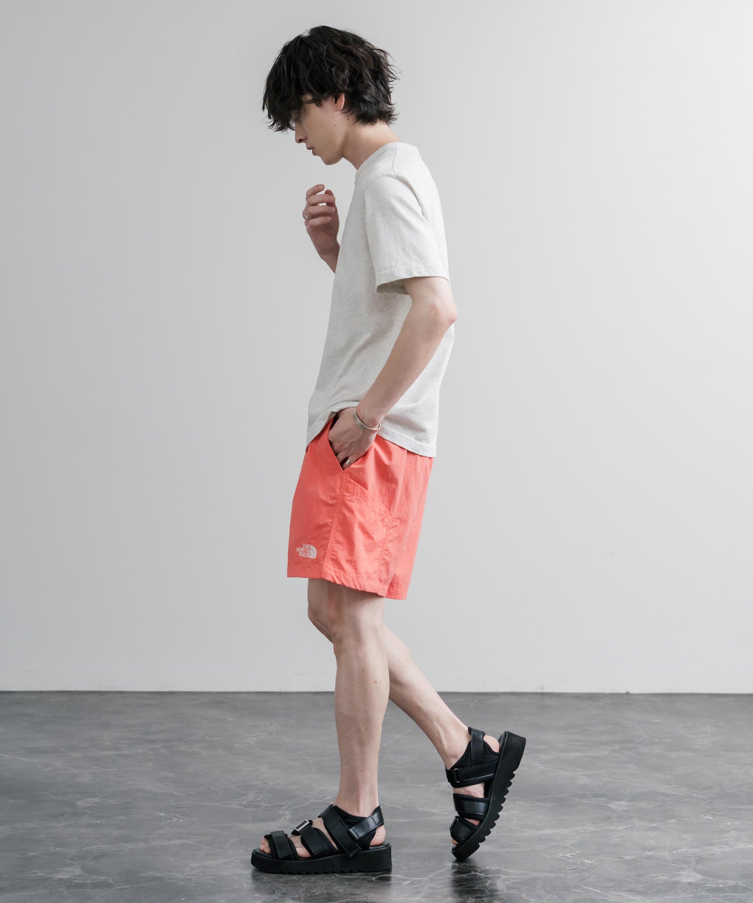 日本未展開モデル THE NORTH FACE WHITE LABEL OLEMA SHORTS イージーワイドナイロンショートパンツ 16150