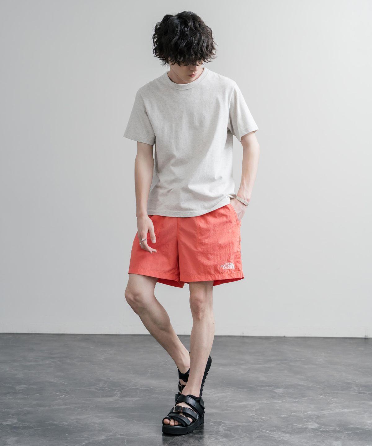 日本未展開モデル THE NORTH FACE WHITE LABEL OLEMA SHORTS イージーワイドナイロンショートパンツ 16150