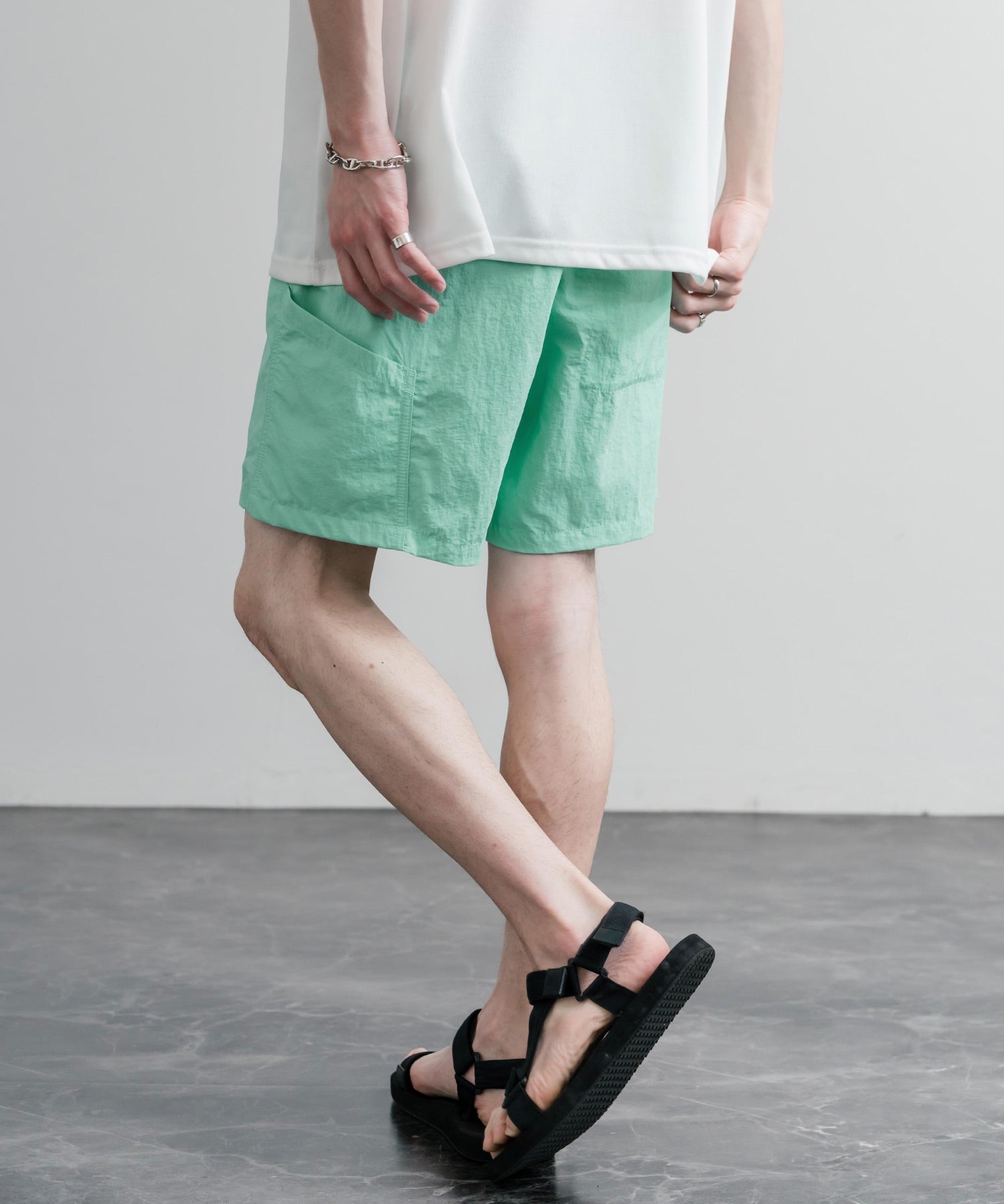 日本未展開モデル THE NORTH FACE WHITE LABEL OLEMA SHORTS イージーワイドナイロンショートパンツ 16150