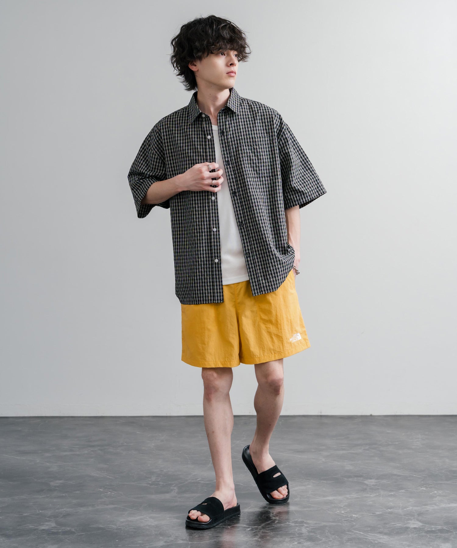 日本未展開モデル THE NORTH FACE WHITE LABEL OLEMA SHORTS イージーワイドナイロンショートパンツ 16150