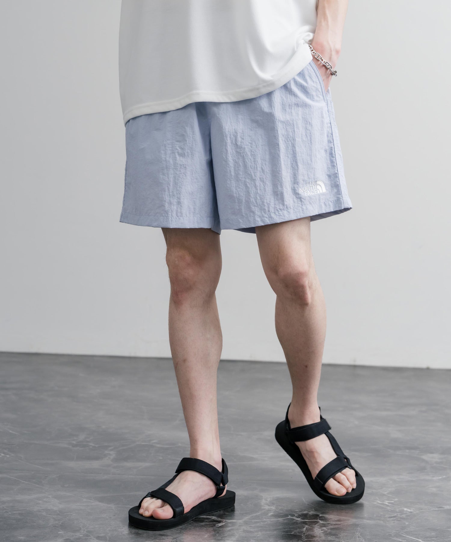 日本未展開モデル THE NORTH FACE WHITE LABEL OLEMA SHORTS イージーワイドナイロンショートパンツ 16150