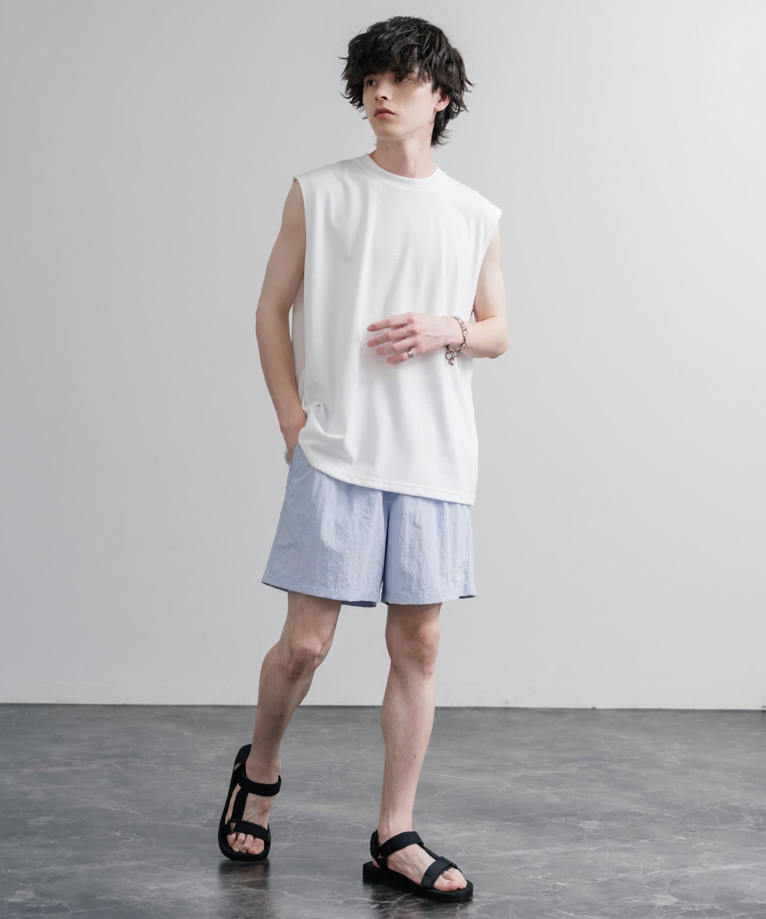 日本未展開モデル THE NORTH FACE WHITE LABEL OLEMA SHORTS イージーワイドナイロンショートパンツ 16150