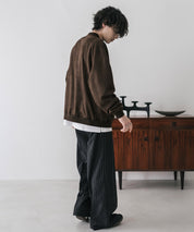 カットコーデュロイ・スエード長袖ヘンリーネックTシャツ/トレーナー 16152