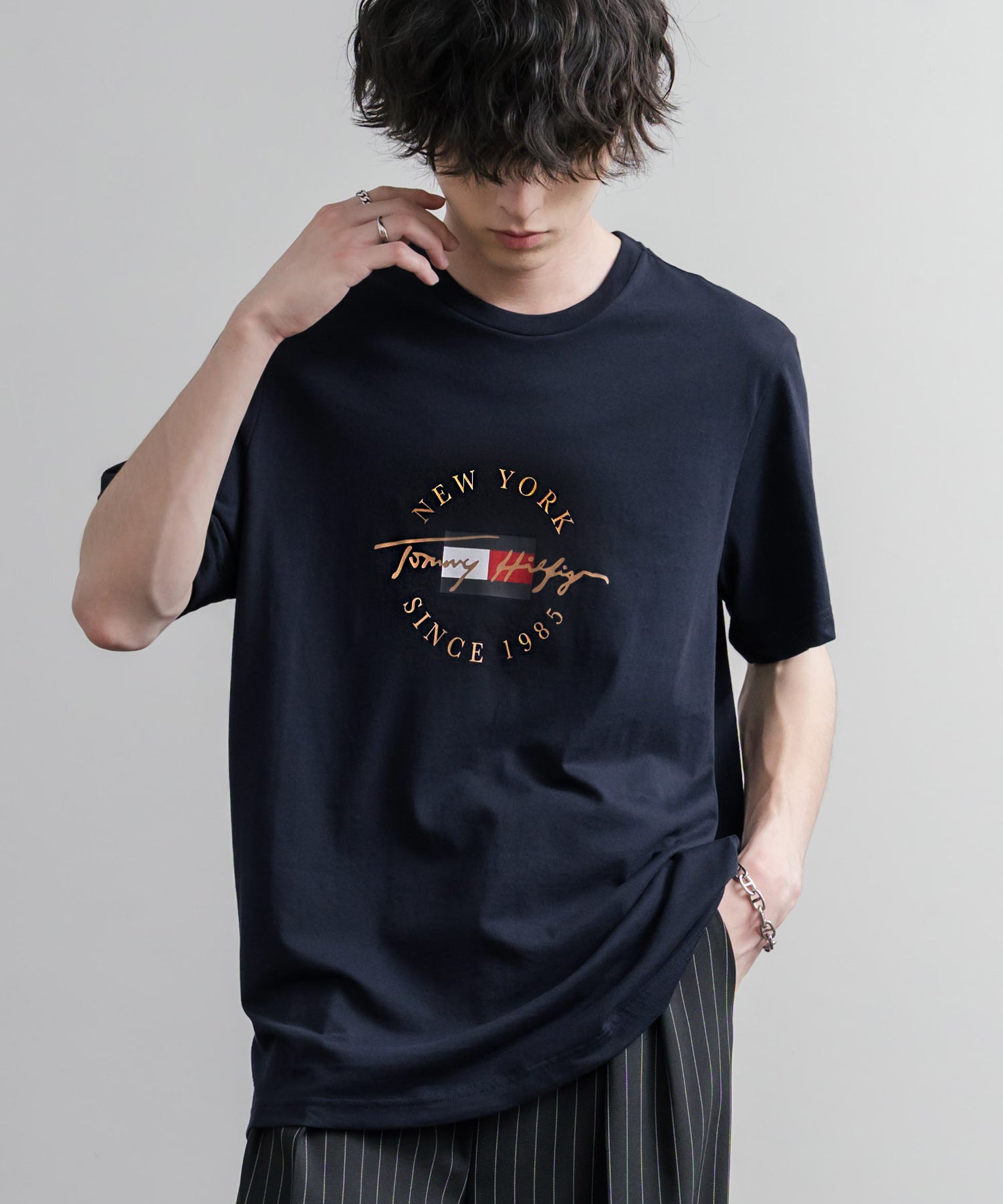 TOMMY HILFIGER グラフィックプリント半袖Tシャツ 16155