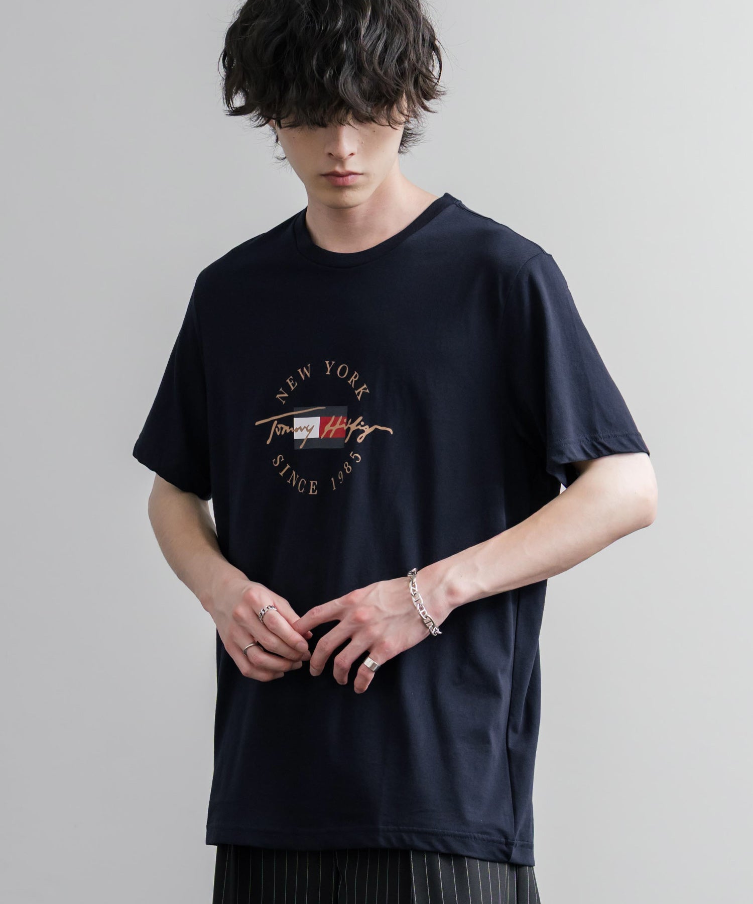 TOMMY HILFIGER グラフィックプリント半袖Tシャツ 16155