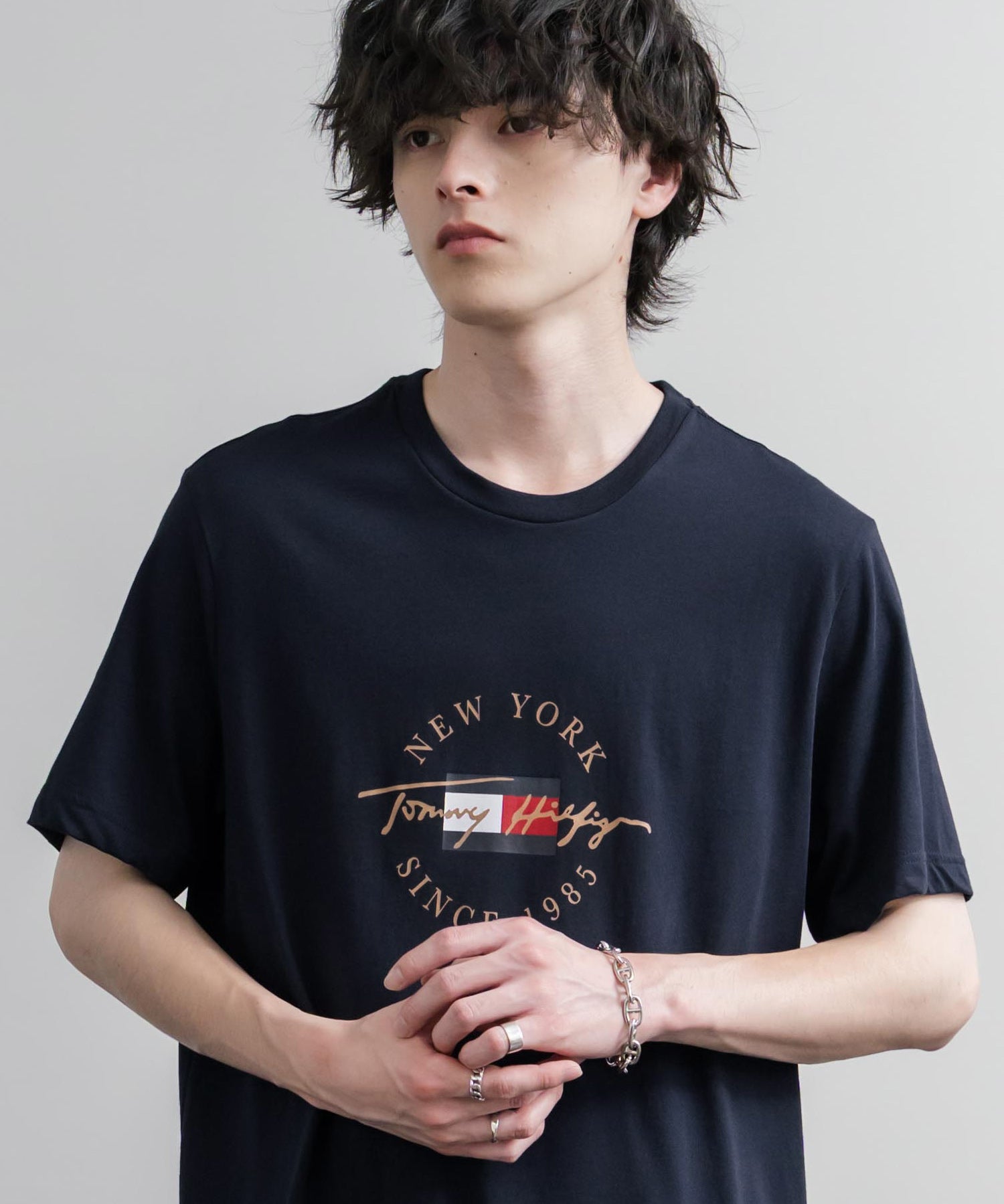 TOMMY HILFIGER グラフィックプリント半袖Tシャツ 16155