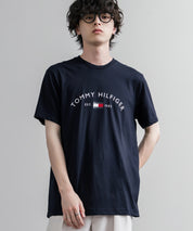 TOMMY HILFIGER アーチロゴプリント半袖Tシャツ 16156