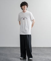 TOMMY HILFIGER アーチロゴプリント半袖Tシャツ 16156
