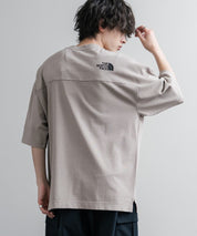 THE NORTH FACE WHITE LABEL STITCH DYEING S/S R/TEE オーバーサイズステッチラインワンポイントロゴピグメント加工半袖Tシャツ 16163