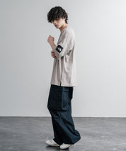 THE NORTH FACE WHITE LABEL STITCH DYEING S/S R/TEE オーバーサイズステッチラインワンポイントロゴピグメント加工半袖Tシャツ 16163