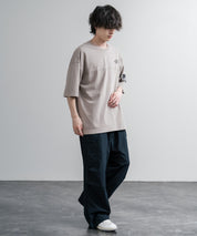 THE NORTH FACE WHITE LABEL STITCH DYEING S/S R/TEE オーバーサイズステッチラインワンポイントロゴピグメント加工半袖Tシャツ 16163