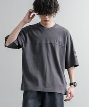 THE NORTH FACE WHITE LABEL STITCH DYEING S/S R/TEE オーバーサイズステッチラインワンポイントロゴピグメント加工半袖Tシャツ 16163
