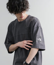 THE NORTH FACE WHITE LABEL STITCH DYEING S/S R/TEE オーバーサイズステッチラインワンポイントロゴピグメント加工半袖Tシャツ 16163