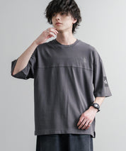 THE NORTH FACE WHITE LABEL STITCH DYEING S/S R/TEE オーバーサイズステッチラインワンポイントロゴピグメント加工半袖Tシャツ 16163