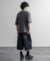 THE NORTH FACE WHITE LABEL STITCH DYEING S/S R/TEE オーバーサイズステッチラインワンポイントロゴピグメント加工半袖Tシャツ 16163