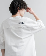 THE NORTH FACE WHITE LABEL STITCH DYEING S/S R/TEE オーバーサイズステッチラインワンポイントロゴピグメント加工半袖Tシャツ 16163