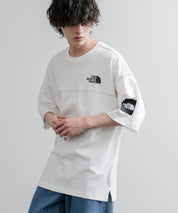 THE NORTH FACE WHITE LABEL STITCH DYEING S/S R/TEE オーバーサイズステッチラインワンポイントロゴピグメント加工半袖Tシャツ 16163