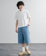 THE NORTH FACE WHITE LABEL BRIS DENIM SHORTS ロゴ刺繍ワイドデニムイージーショートパンツ 16164