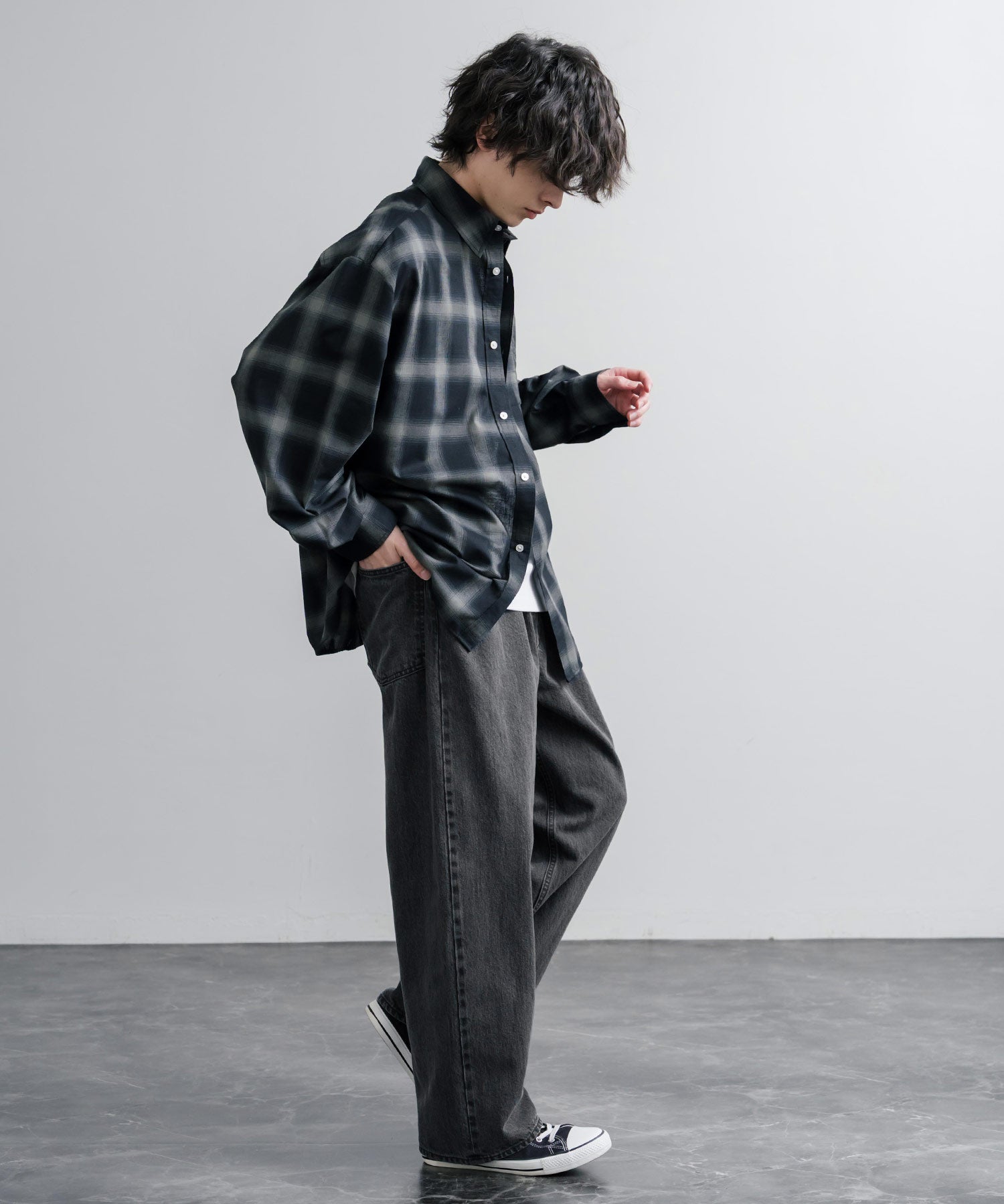 Upscape Audience アップスケープオーディエンス 日本製 国産「備中」12.5オンス セルヴィッチ 赤耳デニム ヴィンテージWASH 5ポケ アジャスターワイドパンツ AUD3693 16175