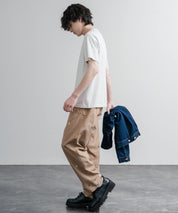 HOUSTON TWILL ALLOVER EMB EASY PANTS コットンツイル総柄刺繍イージーテーパードチノパンツ 16178