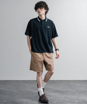 HOUSTON TWILL ALLOVER EMB EASY SHORTS コットンツイル総柄刺繍イージーワイドショートパンツ 16179