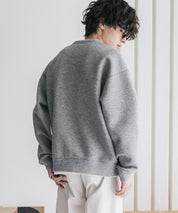 オーバーサイズダンボールニットフェイクレイヤードプルオーバートレーナー 16184