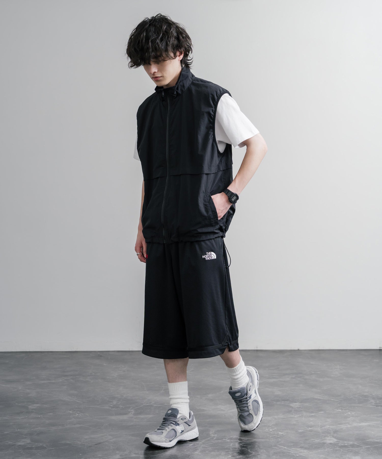 日本未展開モデル THE NORTH FACE ザ・ノースフェイス AERONET SHORTS メッシュハーフワイドパンツ/ショートパンツ 16186