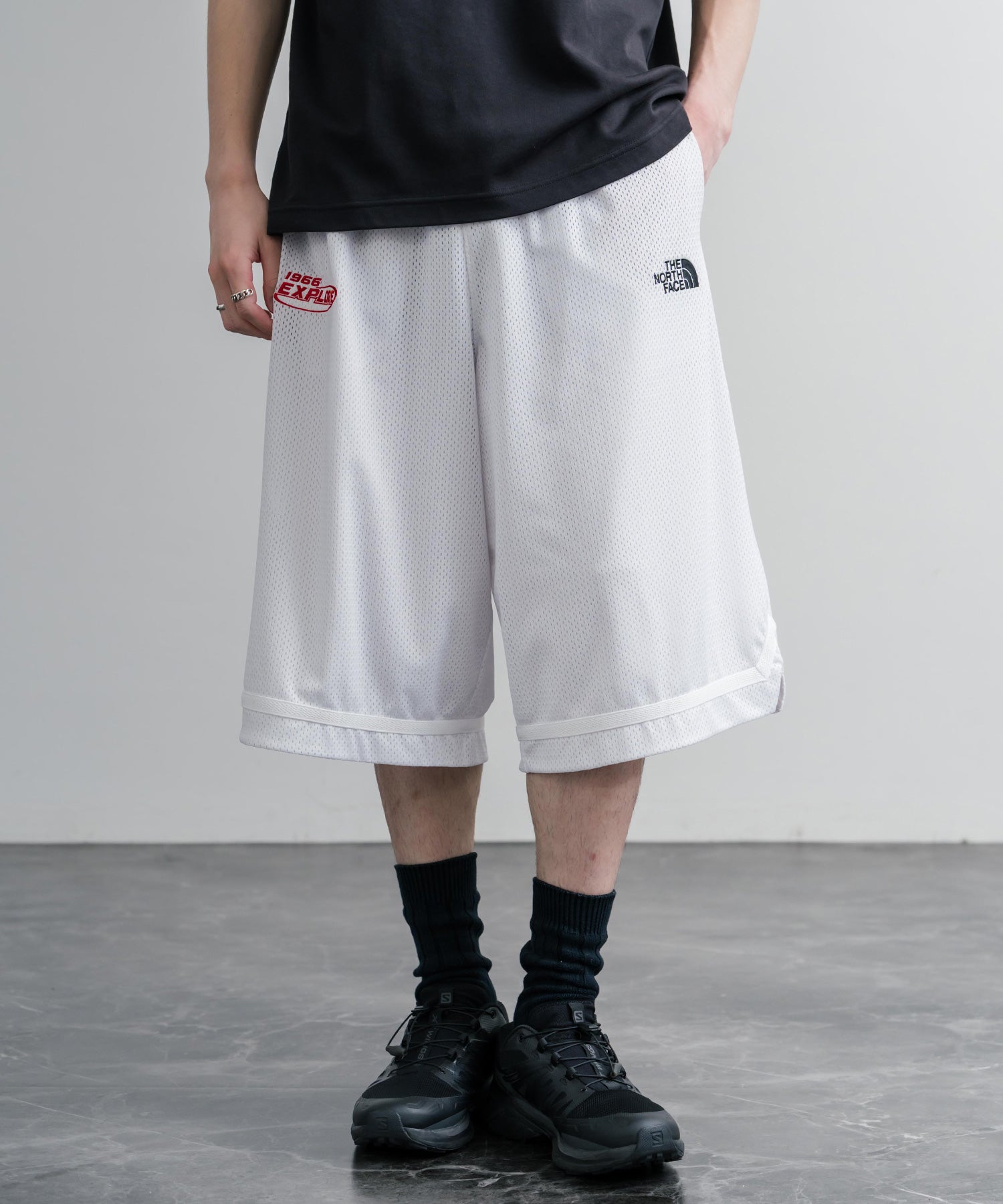 日本未展開モデル THE NORTH FACE ザ・ノースフェイス AERONET SHORTS メッシュハーフワイドパンツ/ショートパンツ 16186