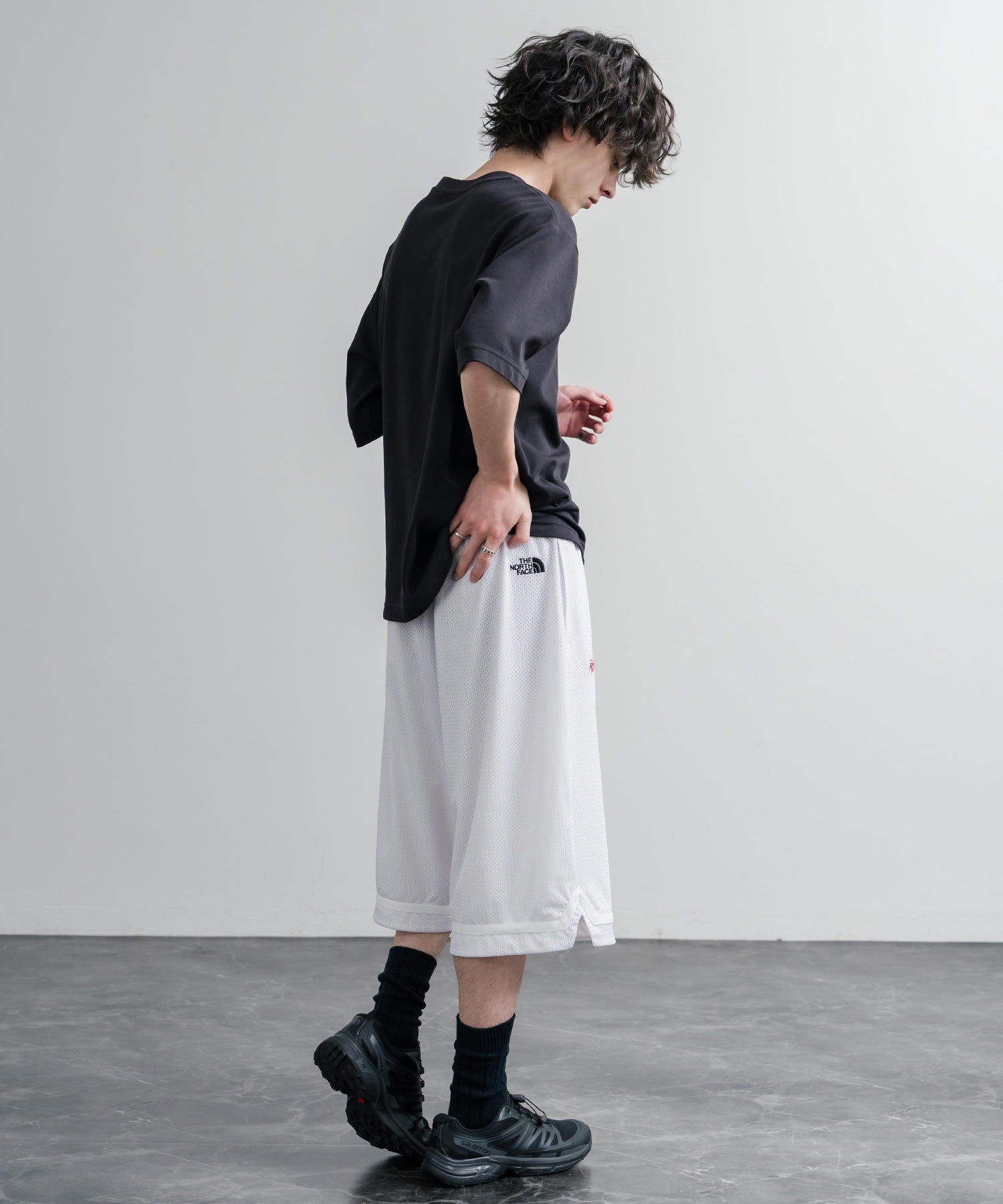 日本未展開モデル THE NORTH FACE ザ・ノースフェイス AERONET SHORTS メッシュハーフワイドパンツ/ショートパンツ 16186